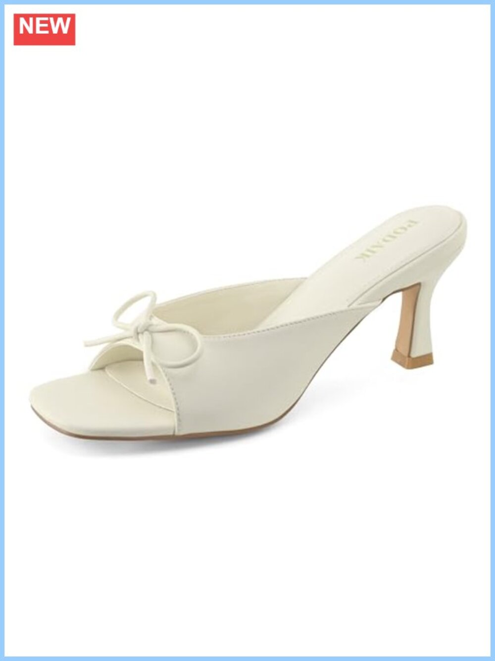 Kitten Heels Slip On Bow Mules Square Open Toe Dress Party Sandals